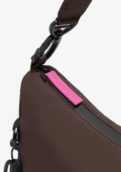 D.Franklin Round Nylon Crossbody Bag Brown + Custom Set Fuchsia|Damen Taschen