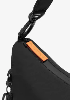 D.Franklin Round Nylon Crossbody Bag Black + Custom Set Orange|Damen Taschen