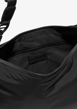 D.Franklin Round Nylon Crossbody Bag Black + Custom Set Orange|Damen Taschen
