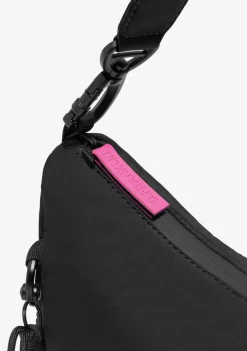 D.Franklin Round Nylon Crossbody Bag Black + Custom Set Fuchsia|Damen Taschen