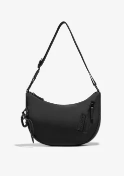 D.Franklin Round Nylon Crossbody Bag Black + Custom Set Fuchsia|Damen Taschen
