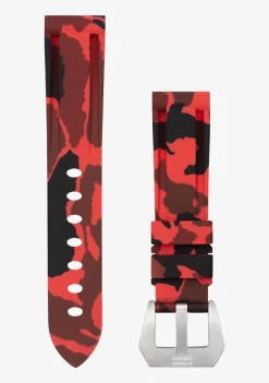 D.Franklin Silicone Band Camo Red|Damen Mehr Zubehör|Mehr Zubehör
