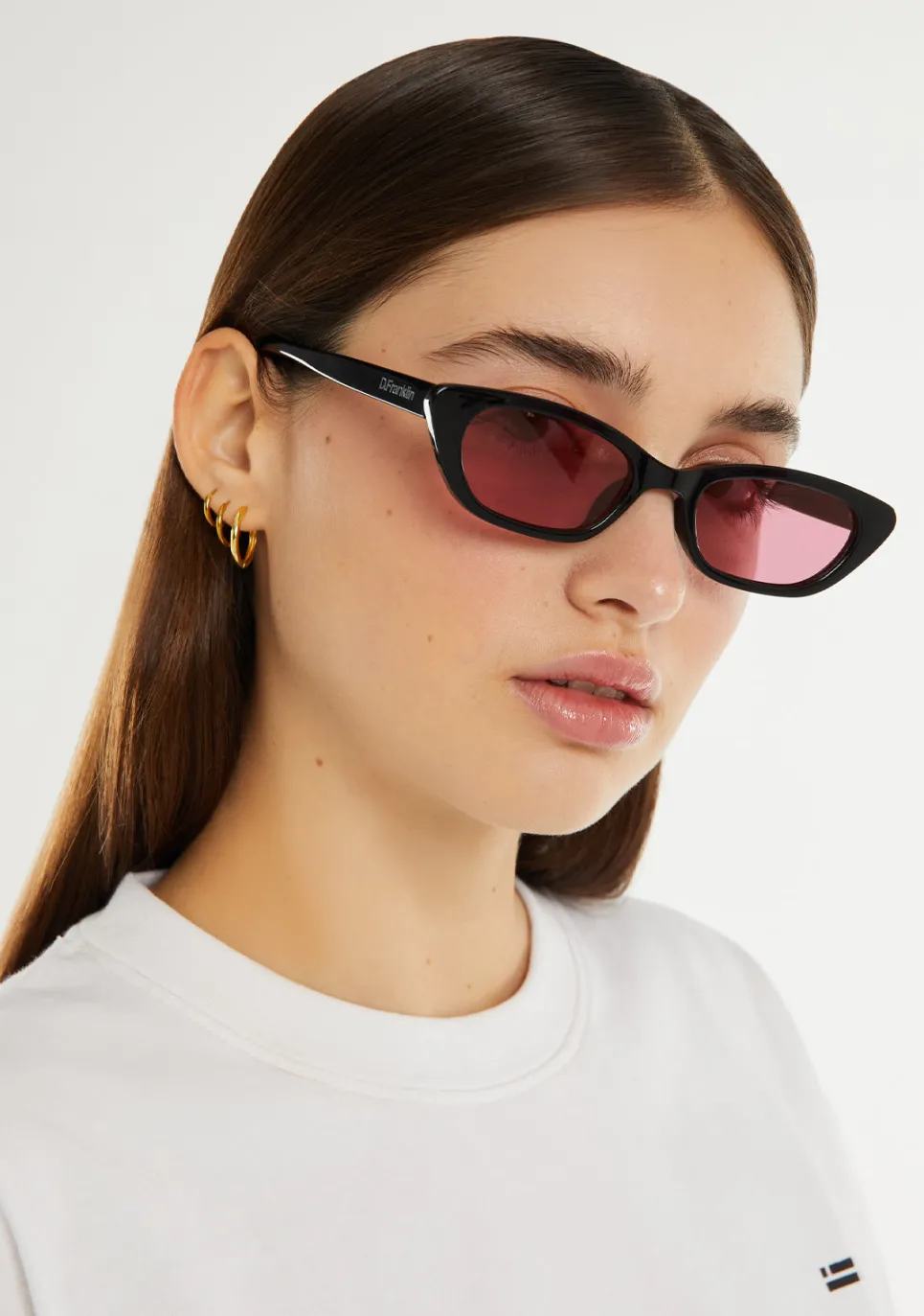 D.Franklin Soho Black / Pink|Damen Cat Eye Sonnenbrillen