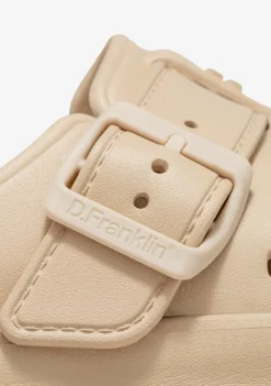 D.Franklin Sonax Clog Beige|Damen Sandalen