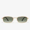 D.Franklin Square Legacy Gold / Gradient Green|Damen Eckige Sonnenbrillen|Eckige Sonnenbrillen
