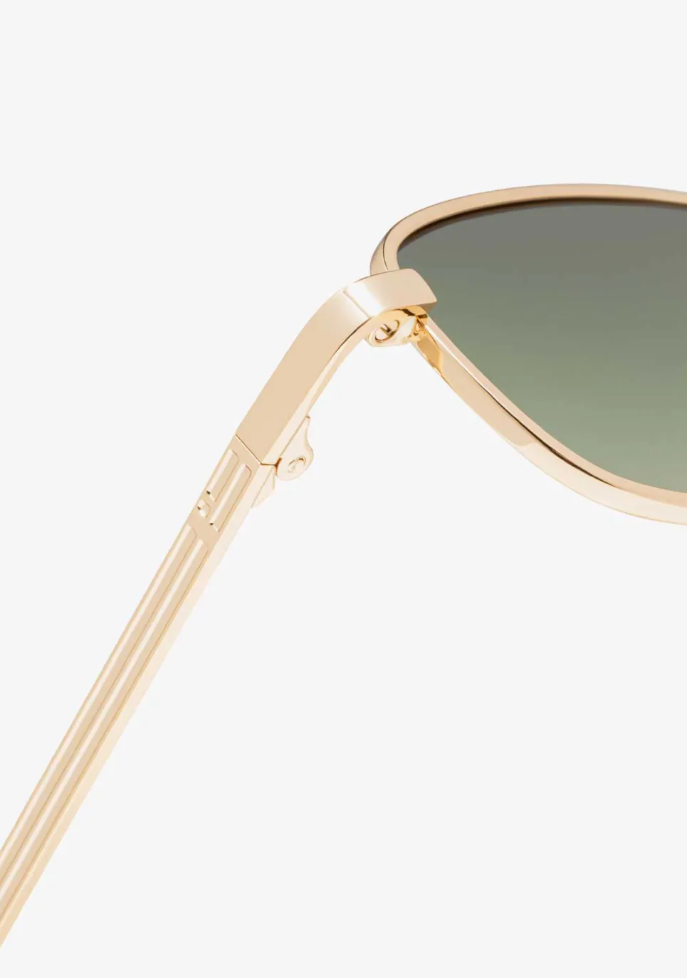 D.Franklin Square Legacy Gold / Gradient Green|Damen Eckige Sonnenbrillen|Eckige Sonnenbrillen
