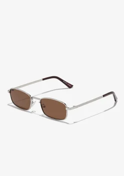 D.Franklin Square Legacy Silver / Brown|Damen Eckige Sonnenbrillen|Eckige Sonnenbrillen