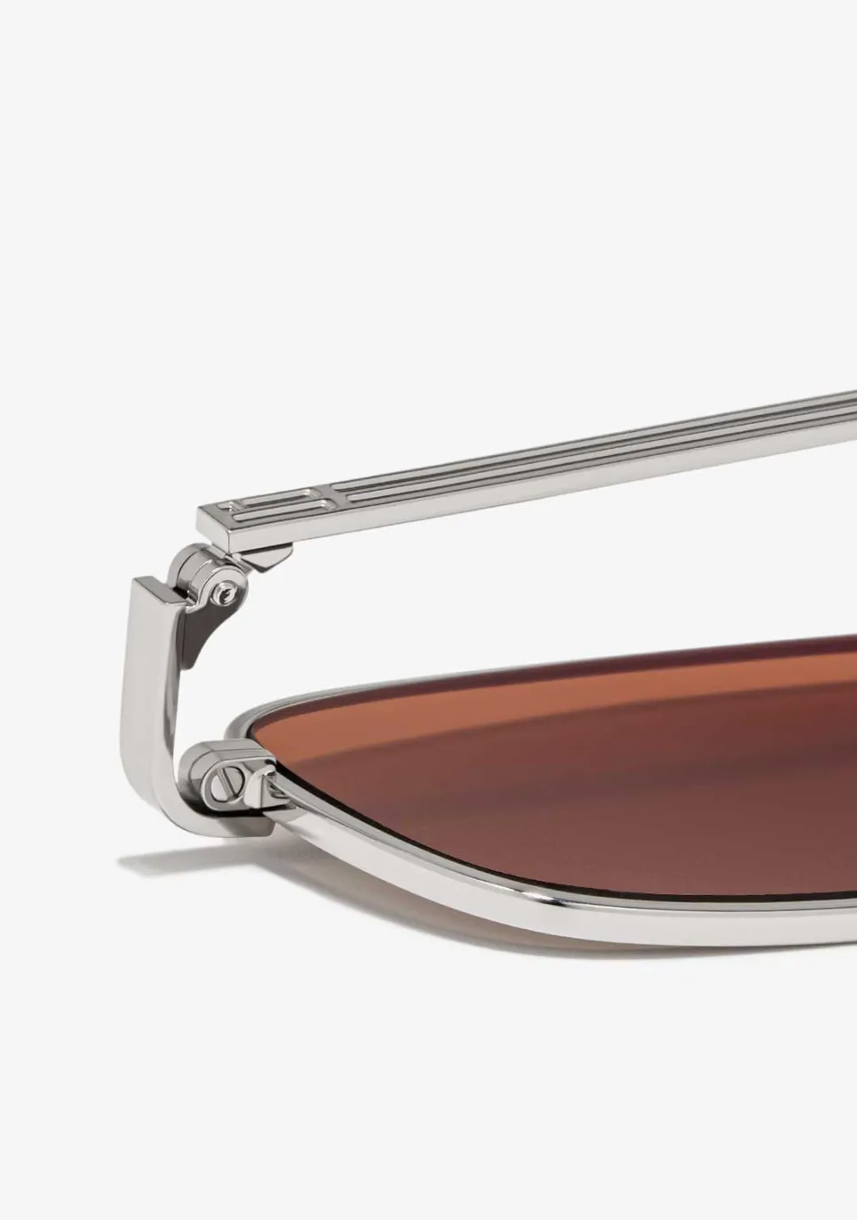 D.Franklin Square Legacy Silver / Brown|Damen Eckige Sonnenbrillen|Eckige Sonnenbrillen