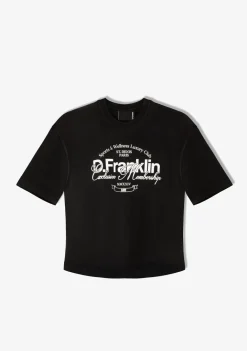 D.Franklin St. Denis Club T-Shirt Black / White|Damen T-Shirts