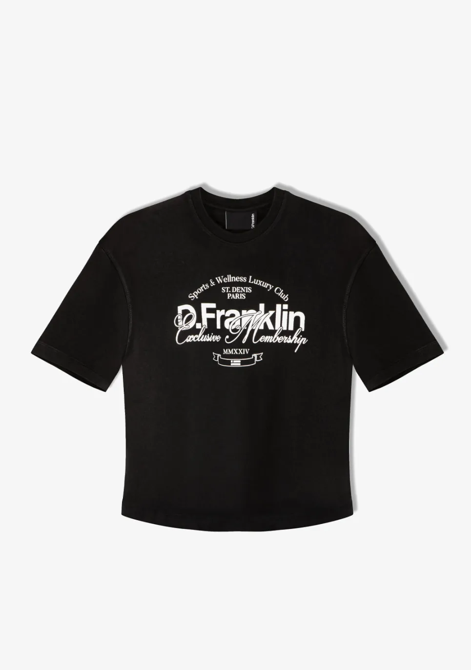 D.Franklin St. Denis Club T-Shirt Black / White|Damen T-Shirts