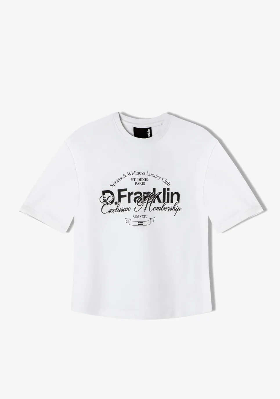 D.Franklin St. Denis Club T-Shirt White / Black|Damen T-Shirts