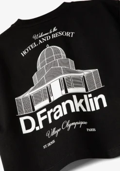 D.Franklin St. Denis Cropped T-Shirt Black / White|Damen T-Shirts
