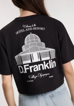 D.Franklin St. Denis Cropped T-Shirt Black / White|Damen T-Shirts