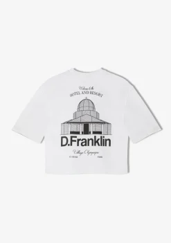 D.Franklin St. Denis Cropped T-Shirt White / Black|Damen T-Shirts