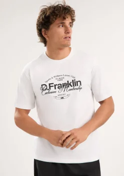 D.Franklin St. Denis Village T-Shirt White / Black|Herren T-Shirts
