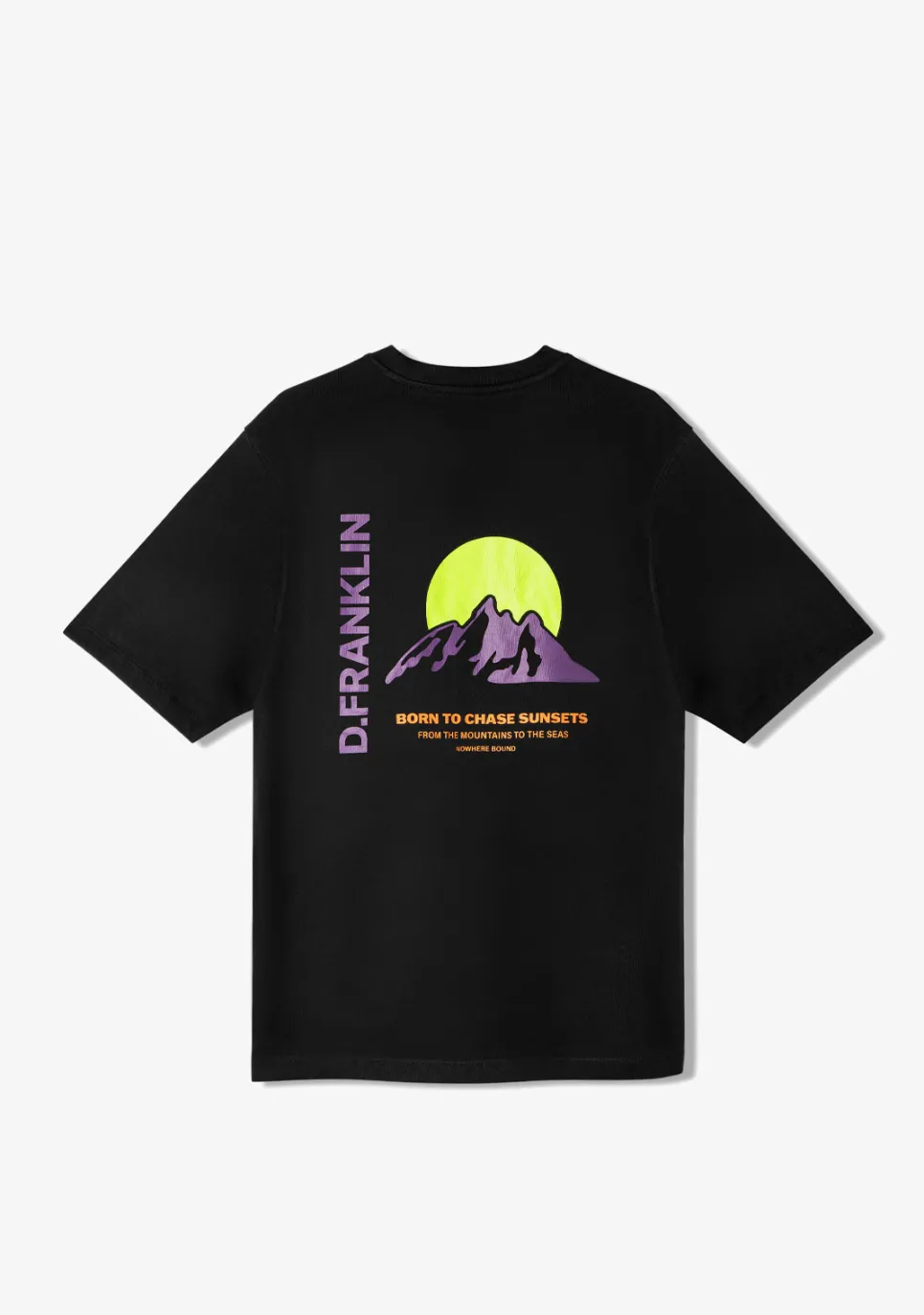D.Franklin Sunsets T-Shirt Black / Purple|Herren T-Shirts