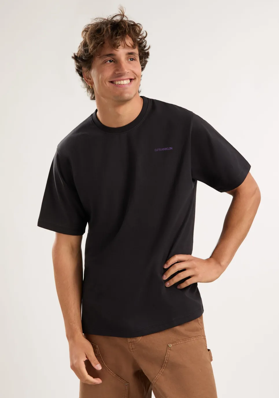 D.Franklin Sunsets T-Shirt Black / Purple|Herren T-Shirts