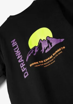 D.Franklin Sunsets T-Shirt Black / Purple|Herren T-Shirts