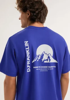 D.Franklin Sunsets T-Shirt Blue / White|Herren T-Shirts