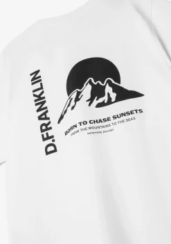 D.Franklin Sunsets T-Shirt White / Black|Herren T-Shirts