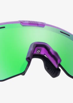 D.Franklin Thunder Fifty Matte Purple / Green Revo|Damen Sport-Sonnenbrillen|Sport-Sonnenbrillen