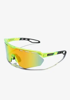 D.Franklin Thunder Fifty Neon Yellow / Gold Revo|Damen Sport-Sonnenbrillen|Sport-Sonnenbrillen