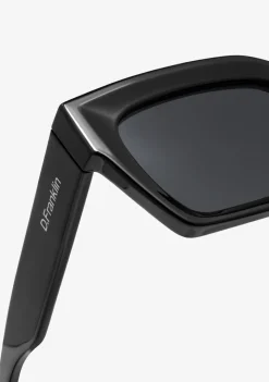 D.Franklin Tokyo Black / Black|Damen Eckige Sonnenbrillen|Eckige Sonnenbrillen