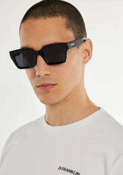 D.Franklin Tokyo Black / Black|Damen Eckige Sonnenbrillen|Eckige Sonnenbrillen