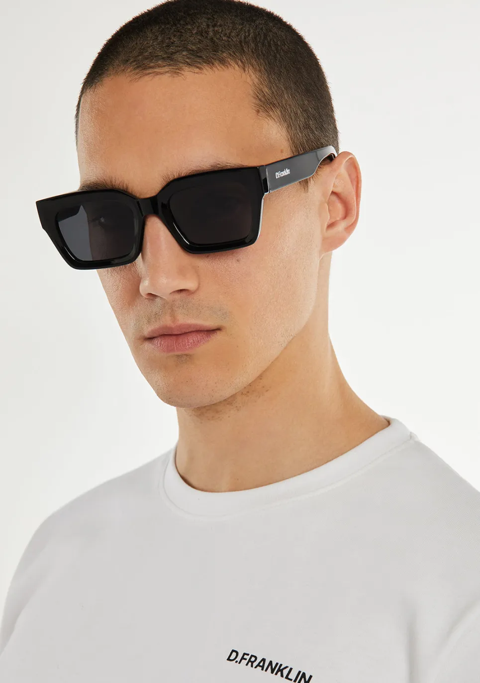 D.Franklin Tokyo Black / Black|Damen Eckige Sonnenbrillen|Eckige Sonnenbrillen