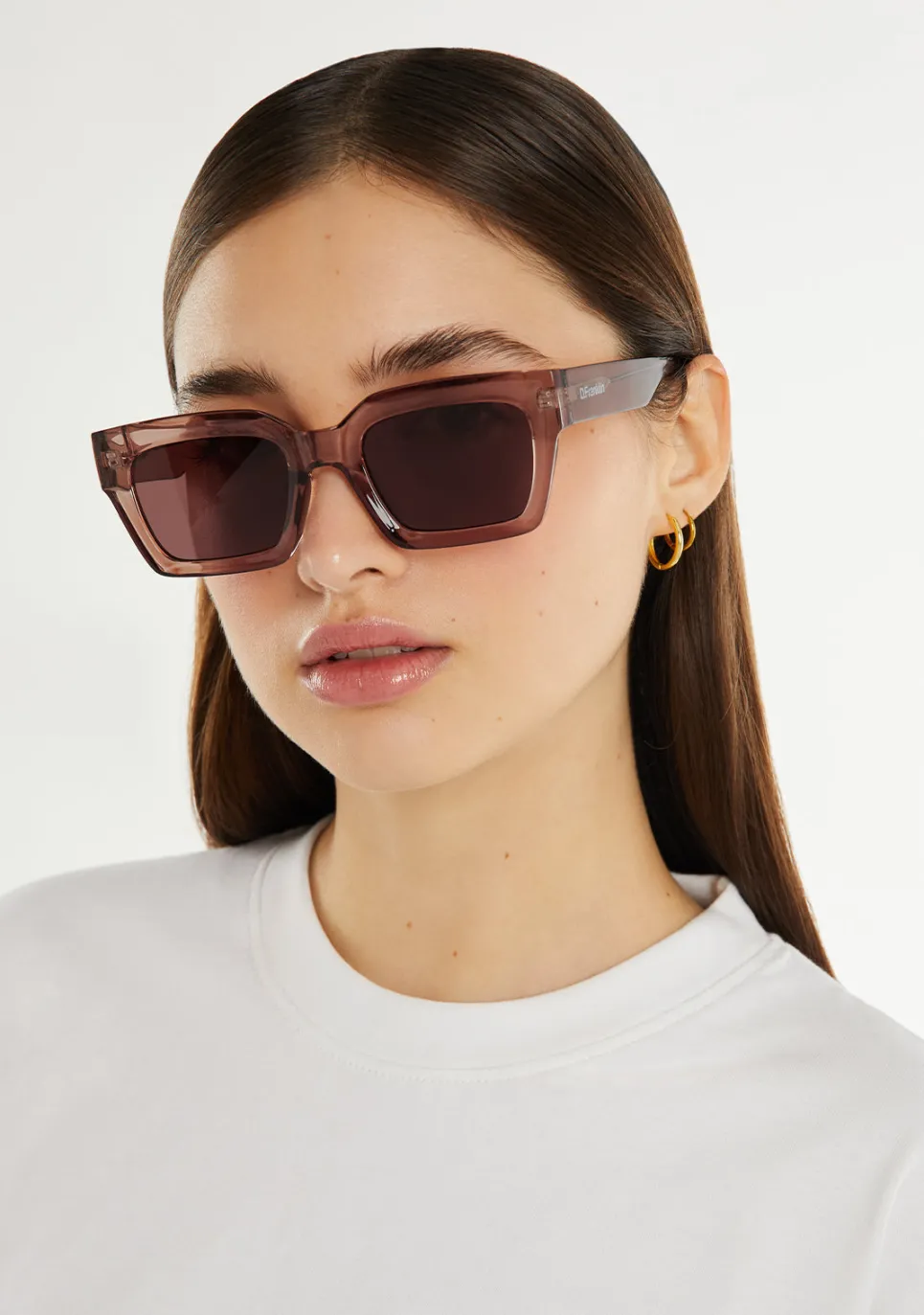D.Franklin Tokyo Brown / Brown|Damen Eckige Sonnenbrillen|Eckige Sonnenbrillen