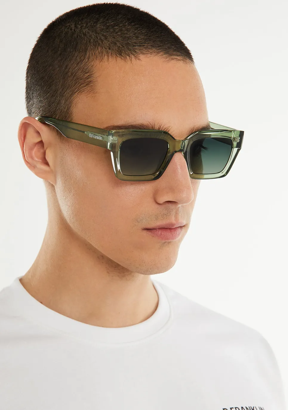 D.Franklin Tokyo Green / Gradient Green|Damen Eckige Sonnenbrillen|Eckige Sonnenbrillen