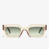 D.Franklin Tokyo Low Sand / Gradient Green|Damen Eckige Sonnenbrillen|Eckige Sonnenbrillen