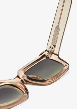 D.Franklin Tokyo Low Sand / Gradient Green|Damen Eckige Sonnenbrillen|Eckige Sonnenbrillen