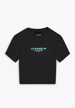 D.Franklin Tomorrow Cropped T-Shirt Black|Damen T-Shirts