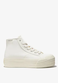 D.Franklin Triple Med Beige|Damen Plattform-Sneakers|Sneakers