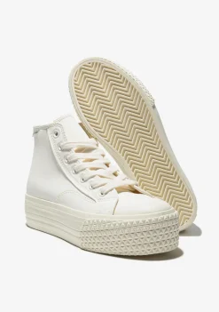 D.Franklin Triple Med Beige|Damen Plattform-Sneakers|Sneakers
