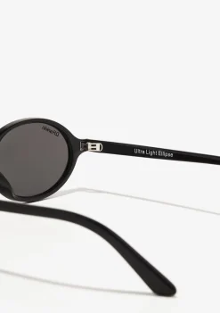 D.Franklin Ultra Light Ellipse Black / Black|Damen Ovale Sonnenbrillen|Ovale Sonnenbrillen