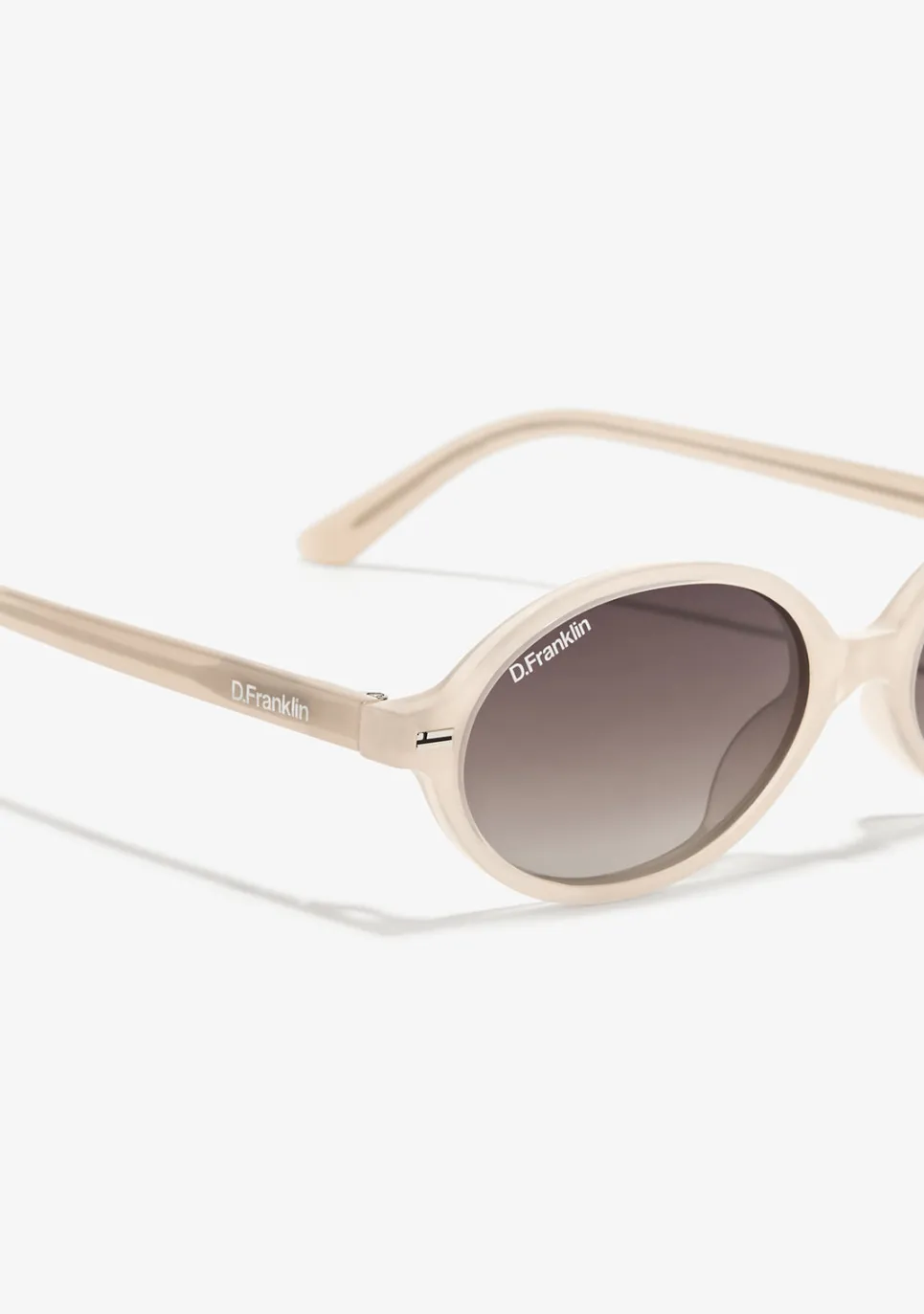 D.Franklin Ultra Light Ellipse Cream / Brown|Damen Ovale Sonnenbrillen|Ovale Sonnenbrillen