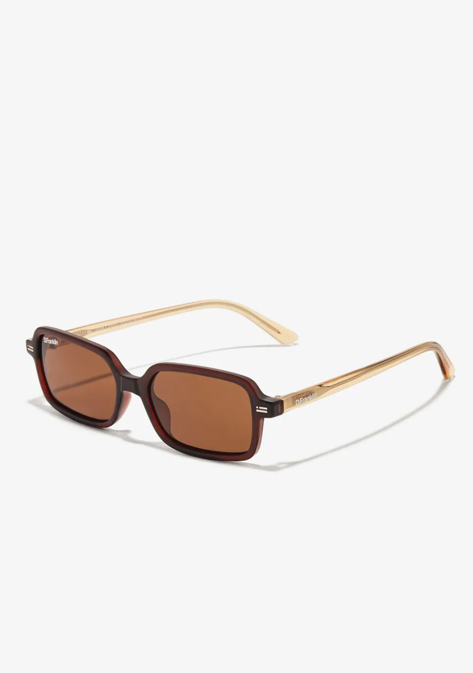 D.Franklin Ultra Light Landscape Brown / Brown|Damen Eckige Sonnenbrillen|Polarisierte Sonnenbrillen