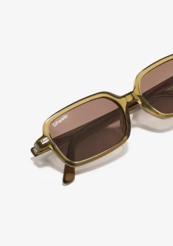 D.Franklin Ultra Light Landscape Olive / Brown|Damen Eckige Sonnenbrillen|Polarisierte Sonnenbrillen