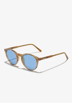 D.Franklin Ultra Light Max Amber / Blue|Damen Runde Sonnenbrillen|Polarisierte Sonnenbrillen