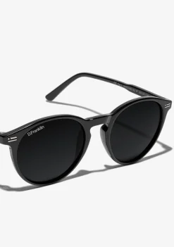D.Franklin Ultra Light Max Black / Black|Damen Runde Sonnenbrillen|Polarisierte Sonnenbrillen