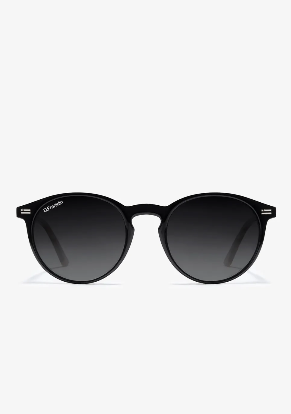 D.Franklin Ultra Light Max Black / Grad Black|Damen Runde Sonnenbrillen|Polarisierte Sonnenbrillen