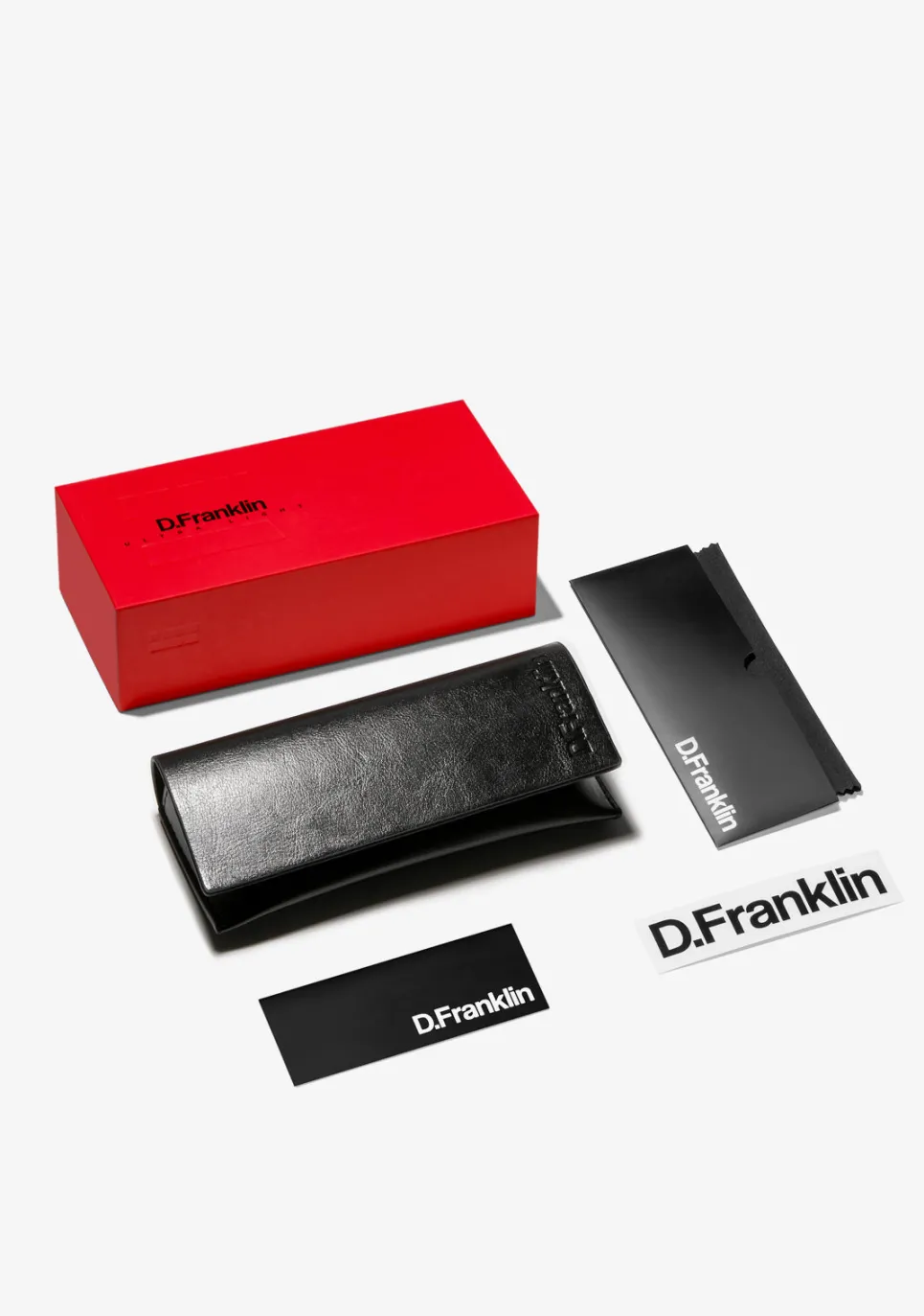 D.Franklin Ultra Light Max Black / Grad Black|Damen Runde Sonnenbrillen|Polarisierte Sonnenbrillen