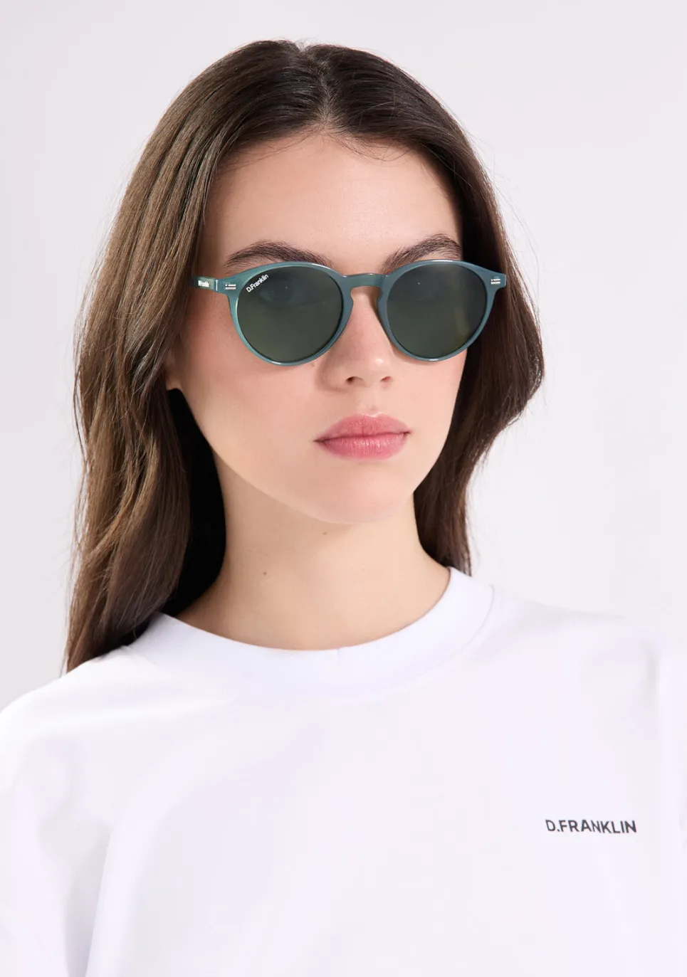 D.Franklin Ultra Light Max Green / G15|Damen Runde Sonnenbrillen|Polarisierte Sonnenbrillen
