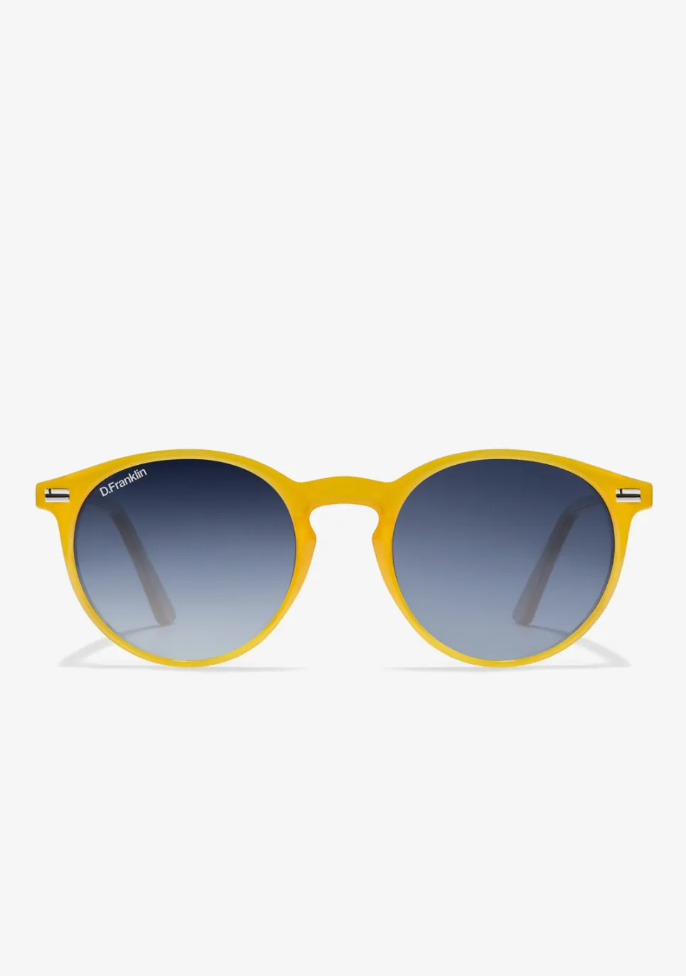 D.Franklin Ultra Light Max Honey / Grad Blue|Damen Runde Sonnenbrillen|Polarisierte Sonnenbrillen