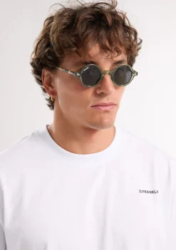D.Franklin Ultra Light Round Green / Black|Damen Runde Sonnenbrillen|Polarisierte Sonnenbrillen