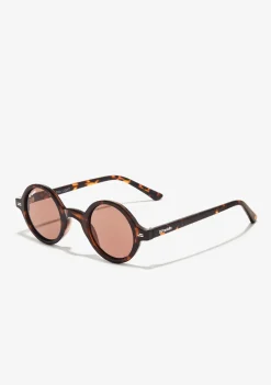 D.Franklin Ultra Light Round Tort / Brown|Damen Runde Sonnenbrillen|Polarisierte Sonnenbrillen