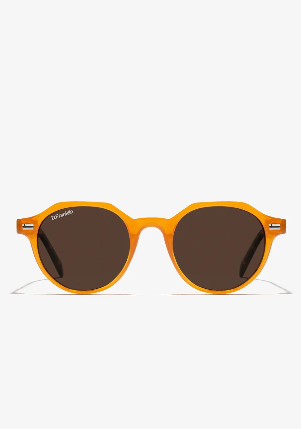 D.Franklin Ultra Light S Round Amber / Brown|Damen Runde Sonnenbrillen|Polarisierte Sonnenbrillen