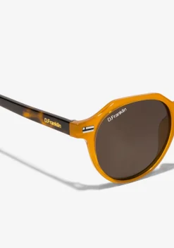 D.Franklin Ultra Light S Round Amber / Brown|Damen Runde Sonnenbrillen|Polarisierte Sonnenbrillen